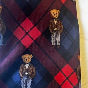 Polo Ralph Lauren Bear Silk Tie